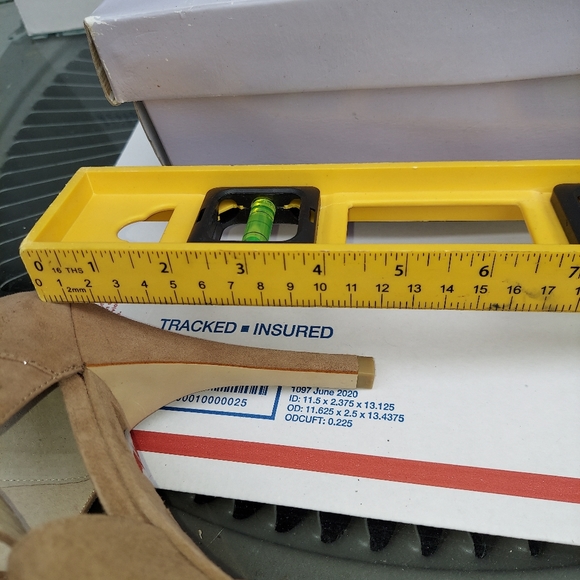 MICHAEL Michael Kors Dune sz 9.5 ELENA Cross Strap Platform Heels - Picture 7 of 13